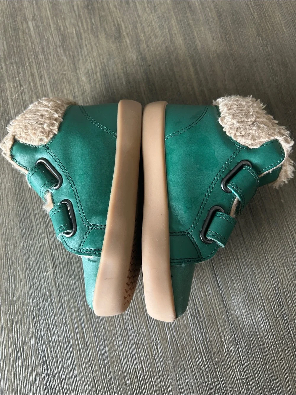 Ten Little Furry High Tops, Sz. 8, Gently Used.